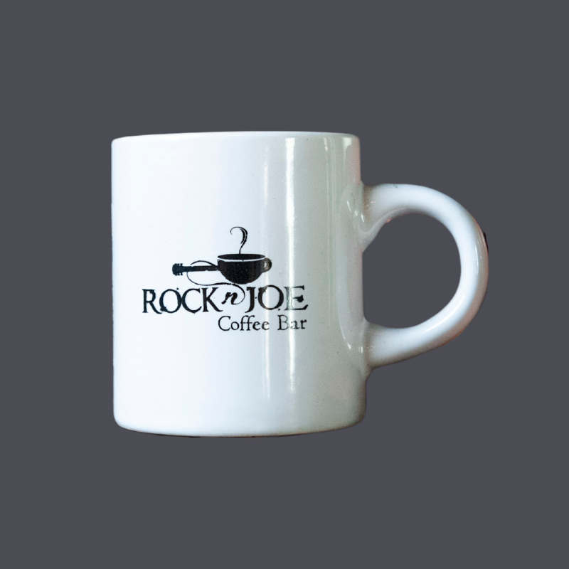 12oz White Ceramic Rock 'n' Joe Mug